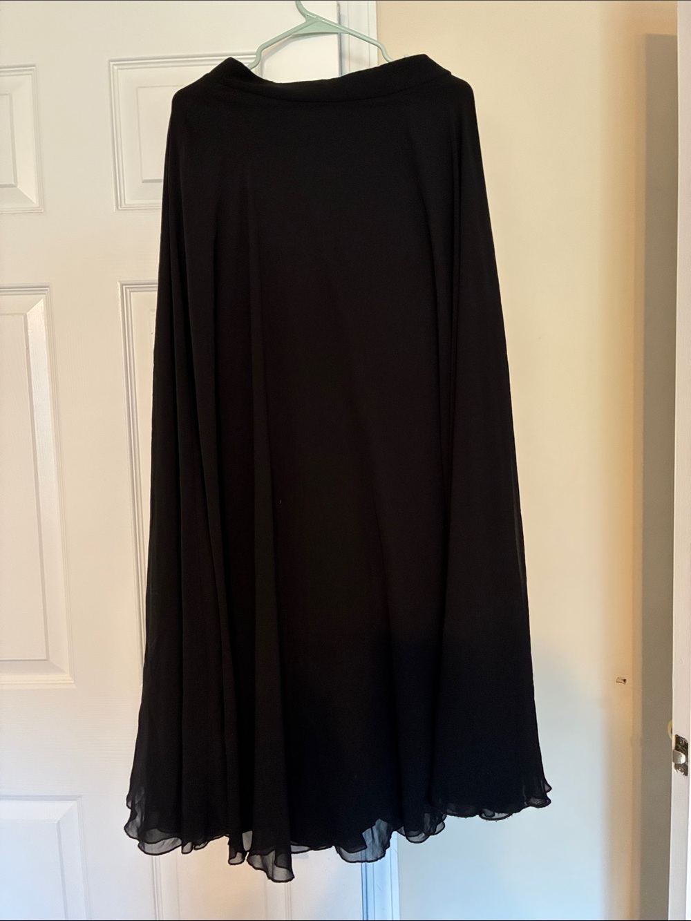 City Triangles Black Flowing A-Line Skirt